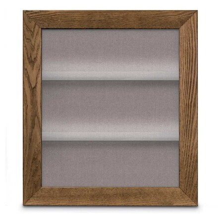 United Visual Products Outdoor Enclosed Combo Board, 42"x32", Black Frame/White Porc & Amethyst UVCB4232ODB-WHTPORC-AMETHY